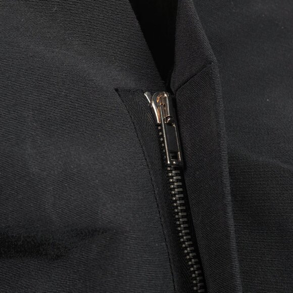 Rick Owens Black Cotton & Silk Hi-Lo Zip Vest - Picture 6 of 10